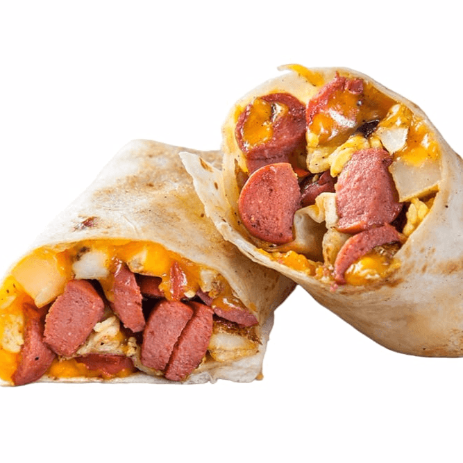 Taco Blando de Huevo con Salchicha