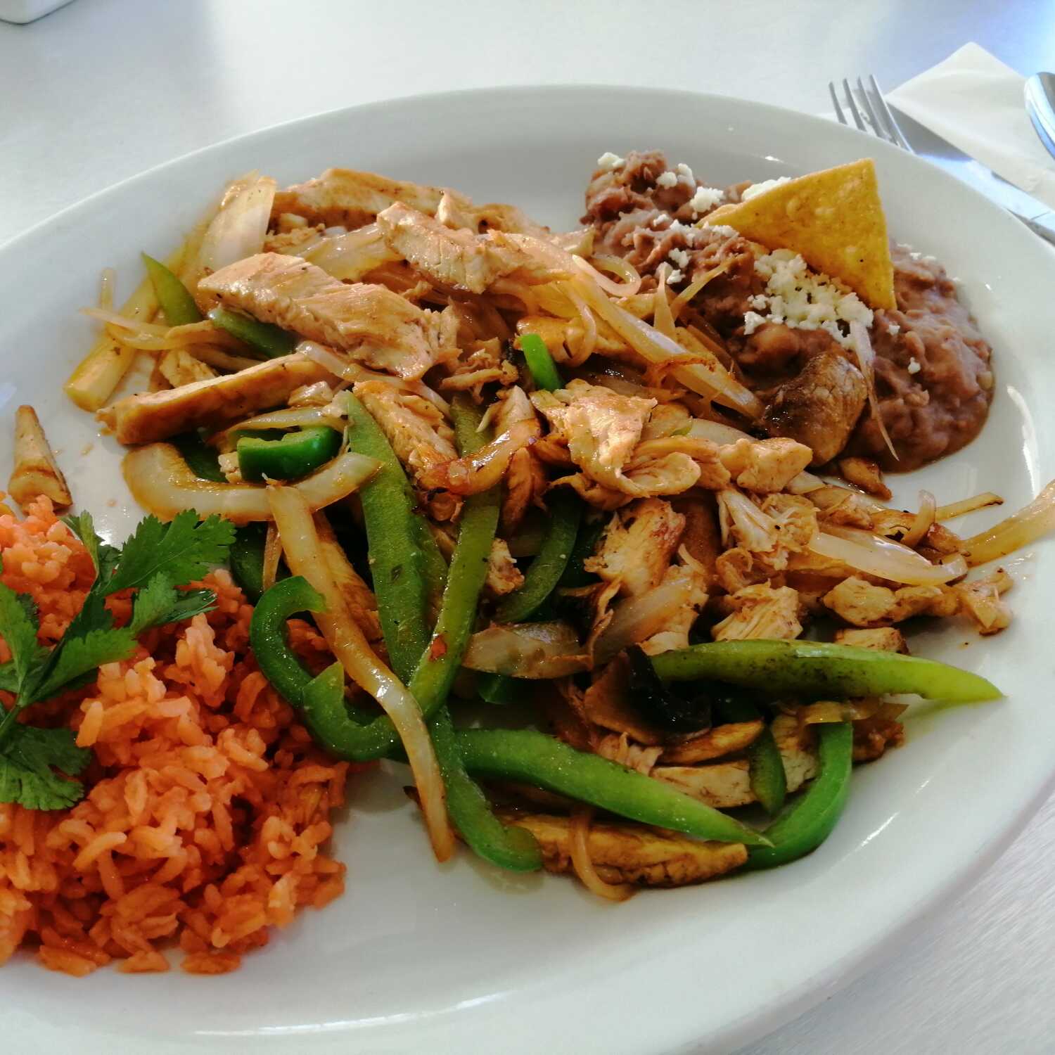Fajitas de Pollo