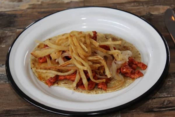 TACOS DE CECINA ENCHILADA