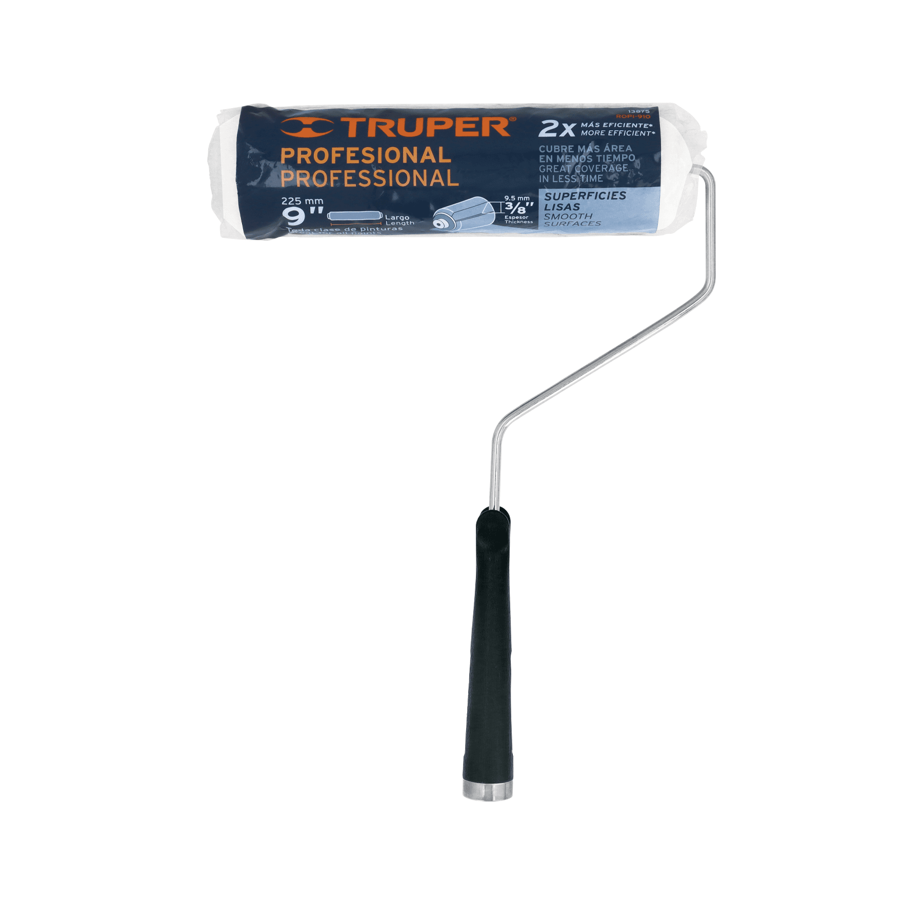 RODILLO PINTAR FELPA 9X3/8 EXT LISA TRUPER