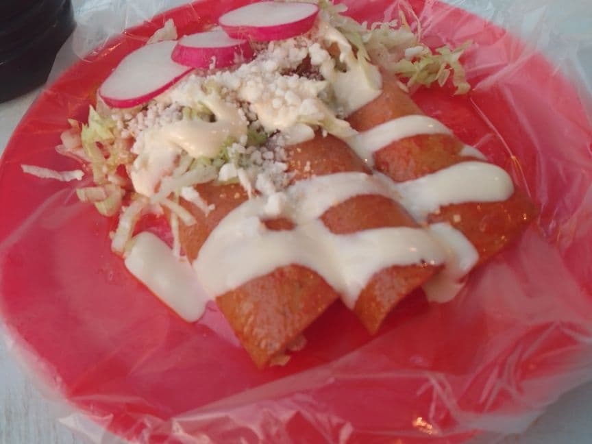 Enchiladas de carne.