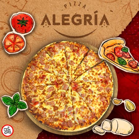 Pizza de Carnes Frías Mediana