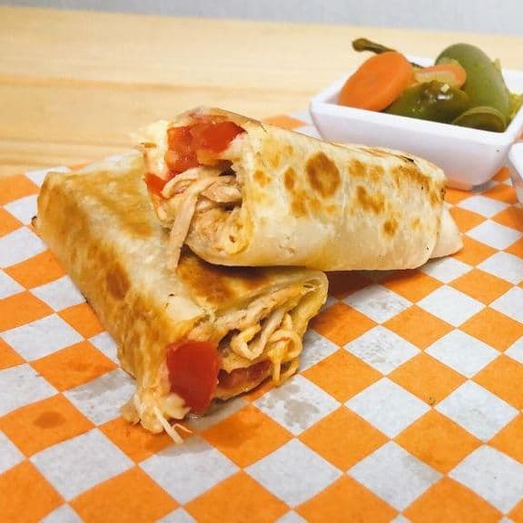 Burrito Pierna Con Queso Asadero