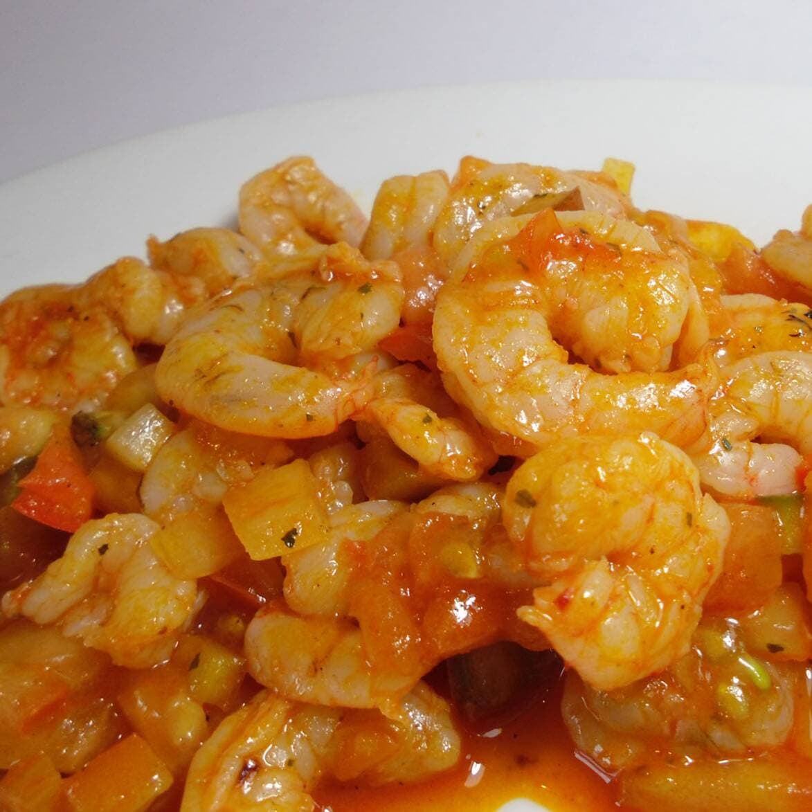 Camarones en Salsa de Tomate