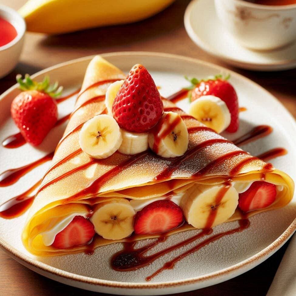 Crepa de Mermelada de Fresa
