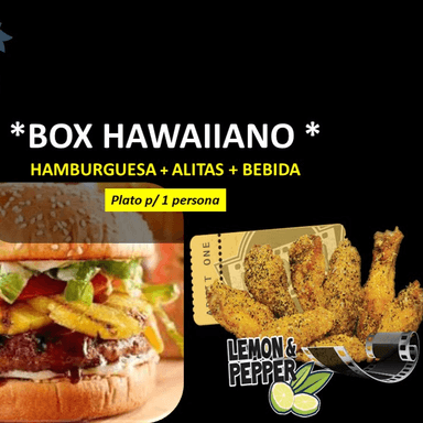 Box Hawaiano Paquete Individual + BEBIDA
