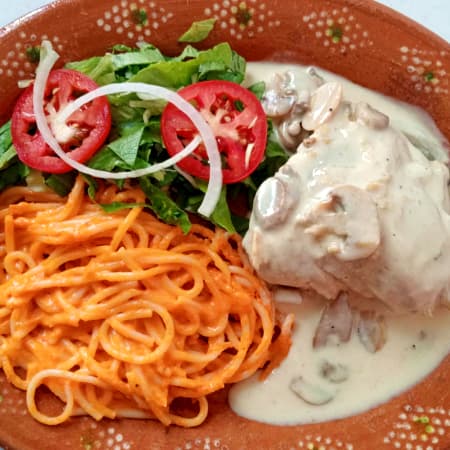 Pollo a la crema