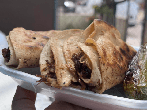 El Tapaceño Tacos de Barbacoa estilo GDL