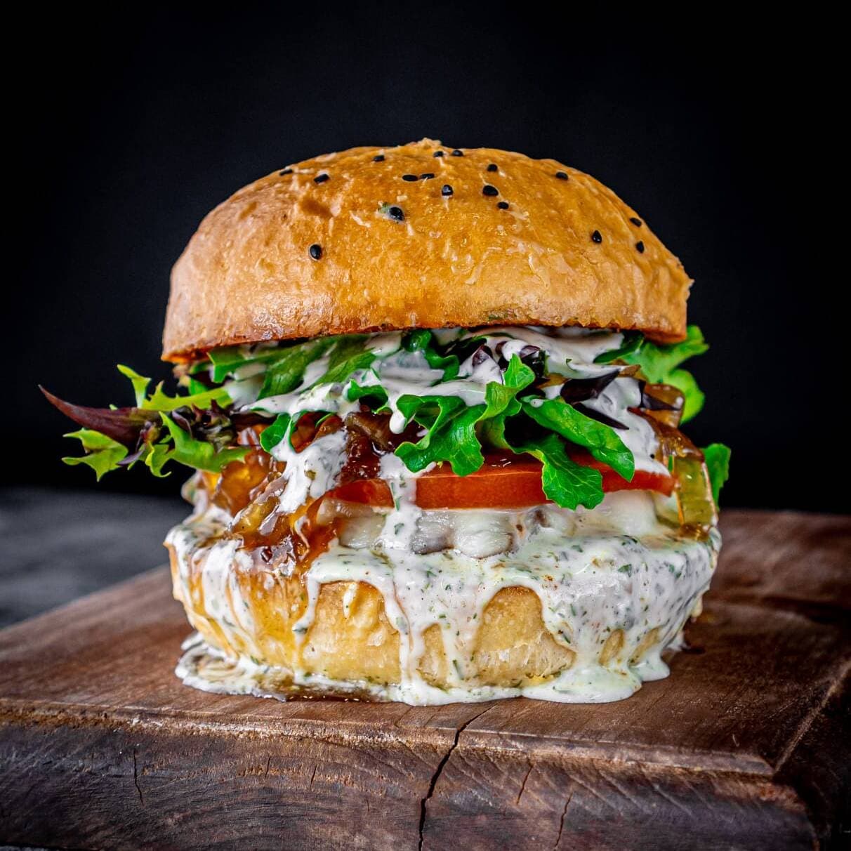 Hamburguesa Queso Azul
