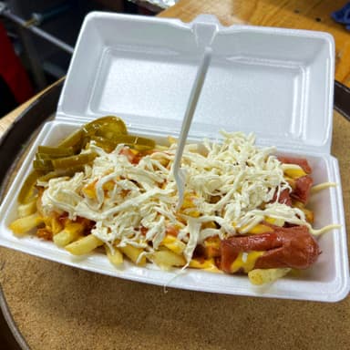 Salchipapas grandes