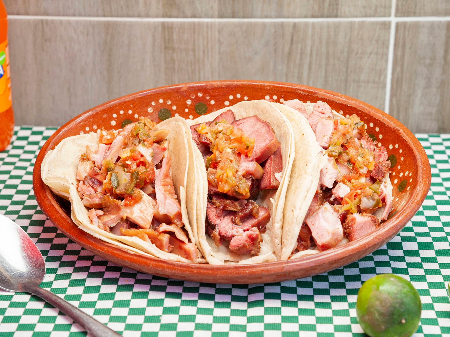 Taco blando De Carne