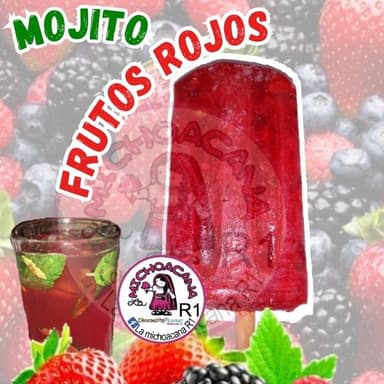 Paleta Mojito Fruto Rojos