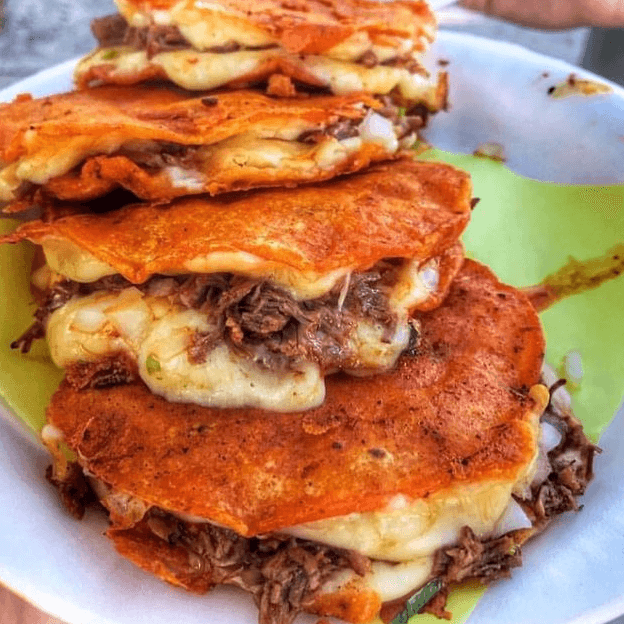 Quesadilla de Carnitas de Harina