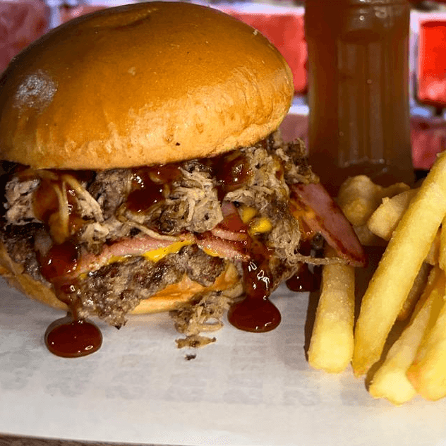 My Pulled Burger+PAPAS