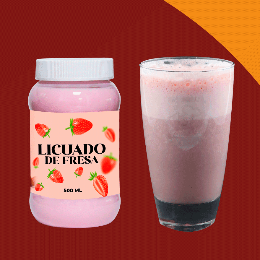 Licuado De Fresa 500 Ml