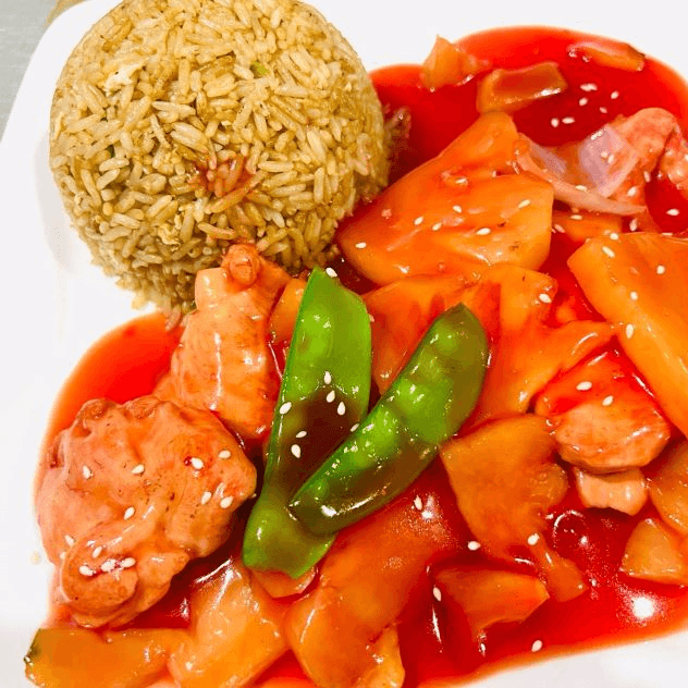 pollo con piña