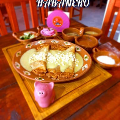 Enchiladas Verdes Habanero.
