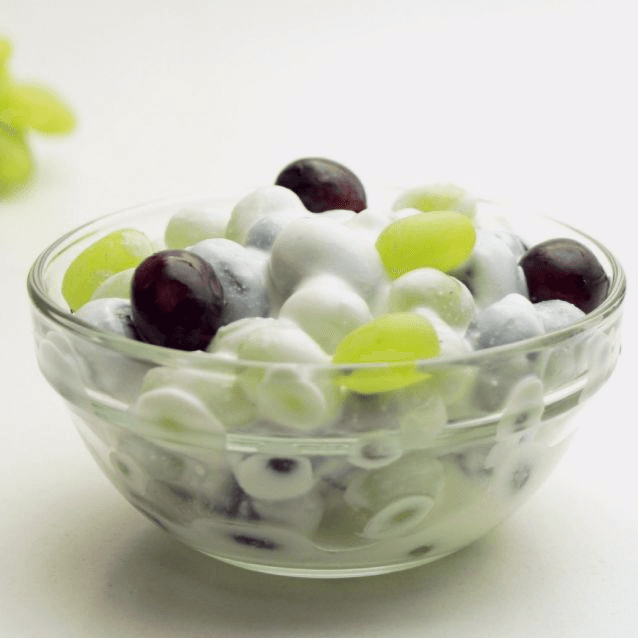 Uvas con crema