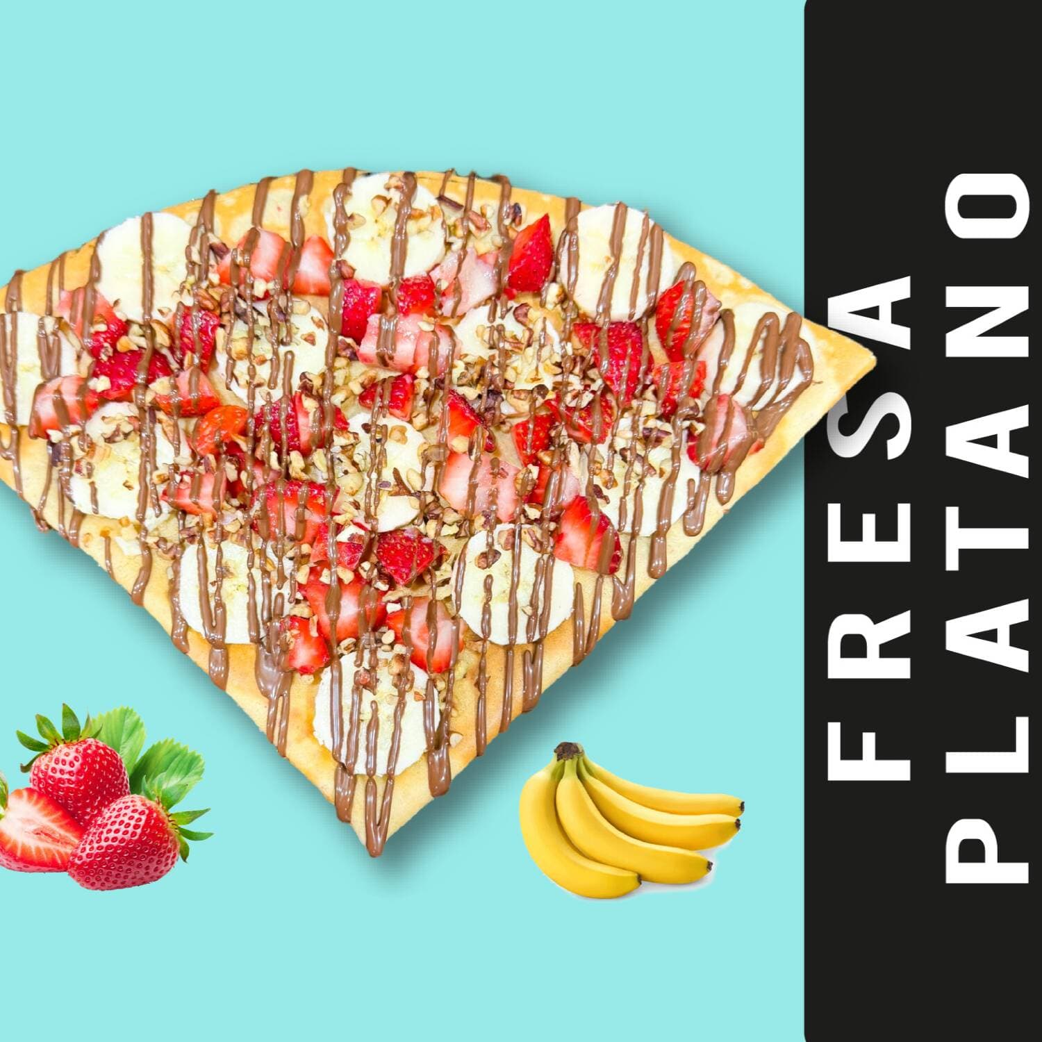 Fresa y Plátano Crepa