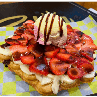Wowffles Fresa-Platano 🍌🍓