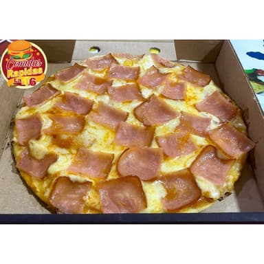 Pizzeta Jamón & Queso Sencilla 22 Cm