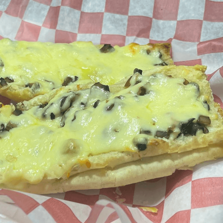 Pan con Ajo Queso y Champiñon