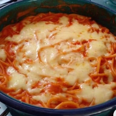 Spaghetti Rojo Gratinado
