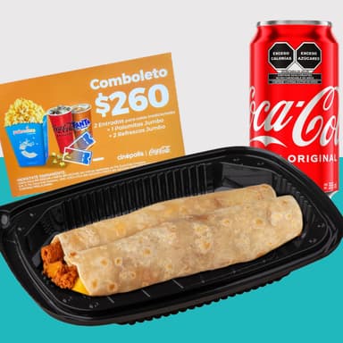 Combo Burrito Chorizo con Papas + Cupón cine