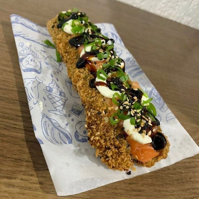 Hot Dog Sushi Salmon