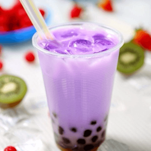 Taro Helado con Bubble