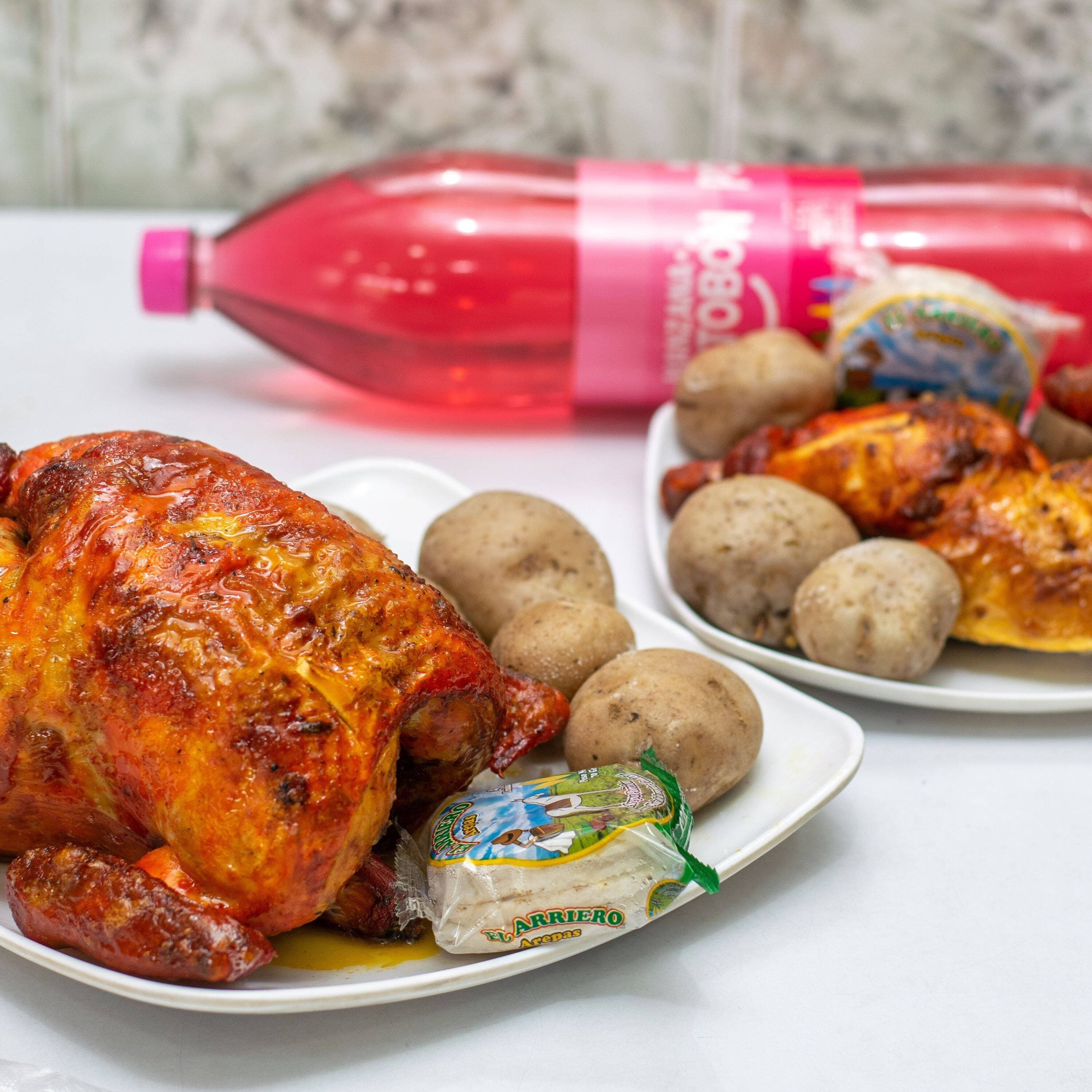 Combo 2 Pollos Asados + Gaseosa 1 L