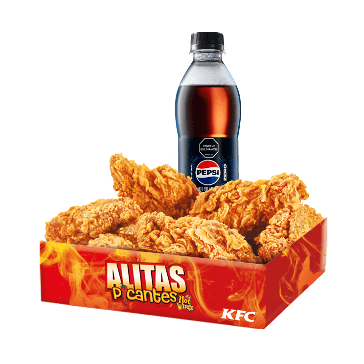 6 Alitas Picantes Gaseosa
