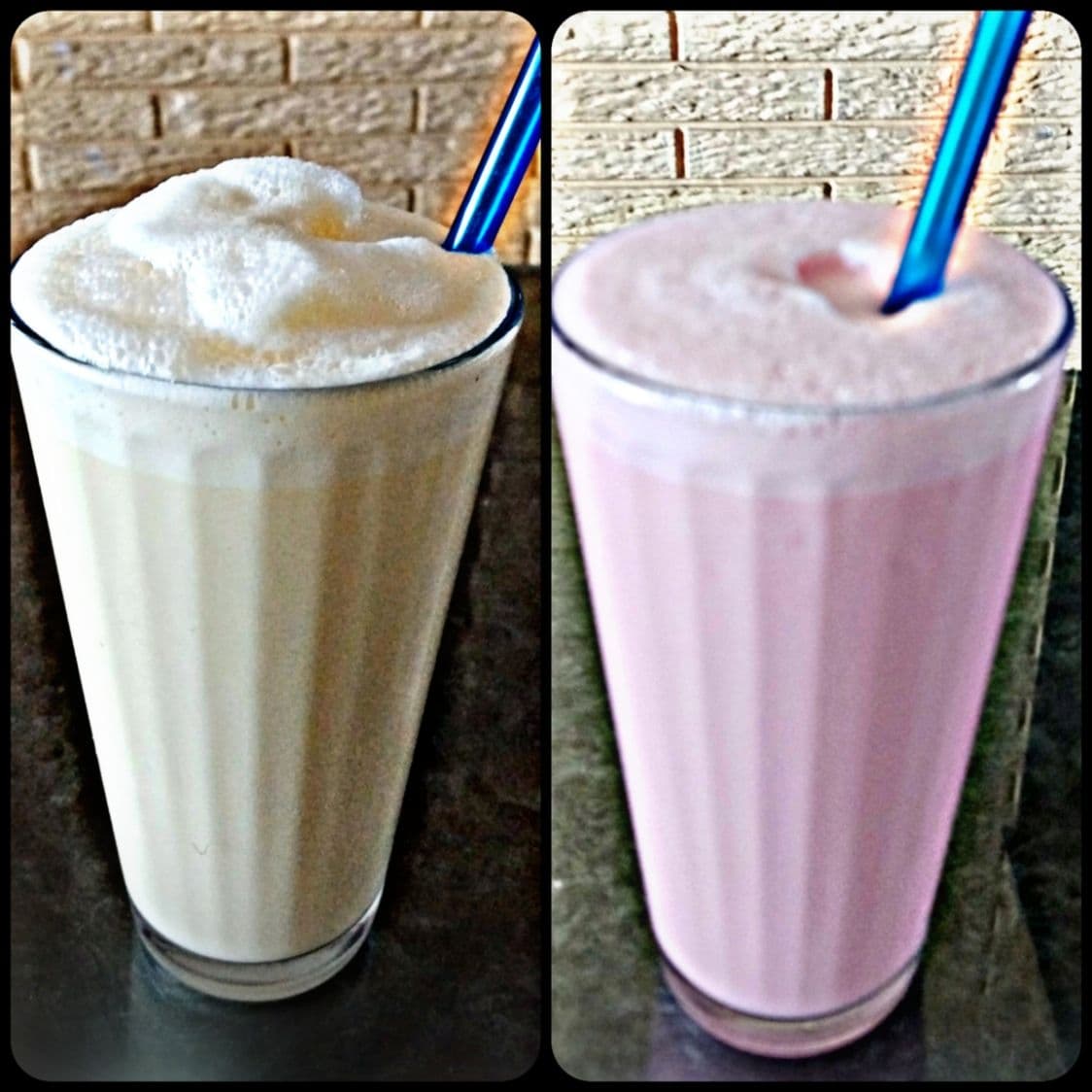 Malteada de Fresa y Malteada de Vainilla