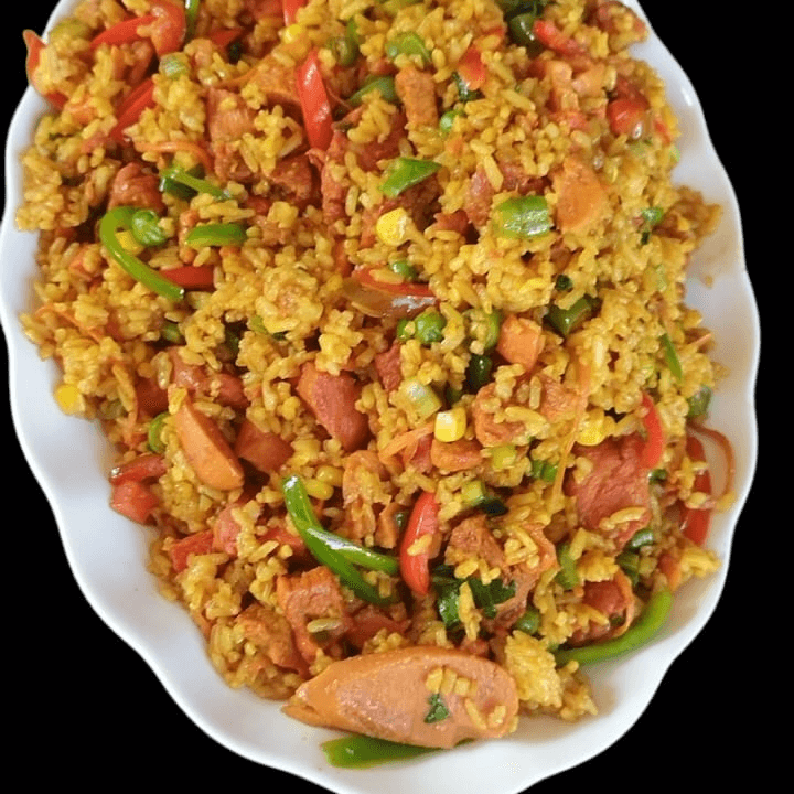 Wok ARROZ CUATRO CARNES (para 4 Personas)