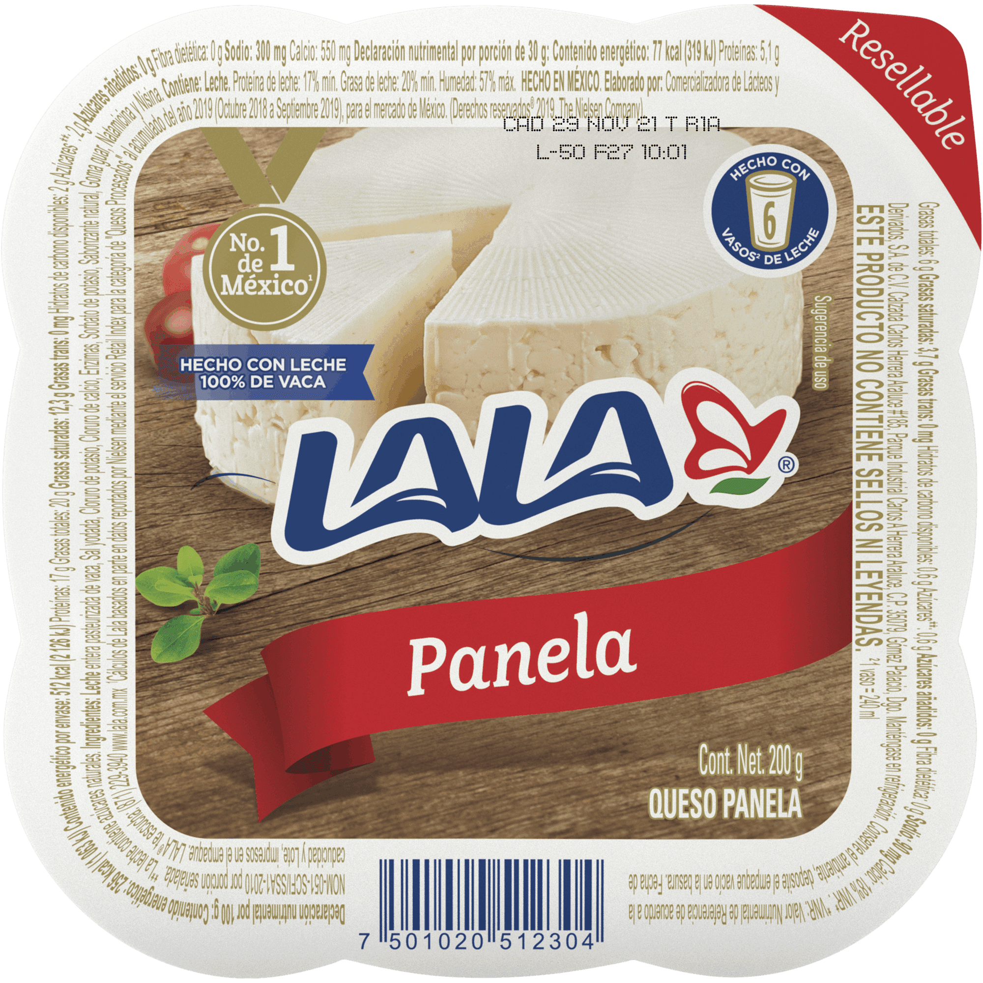 Queso Panela Lala 200 gr