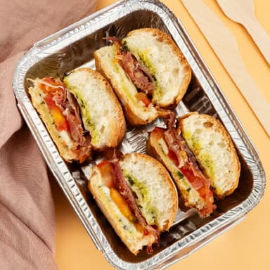 Sandwiche Serrano con Mozzarella