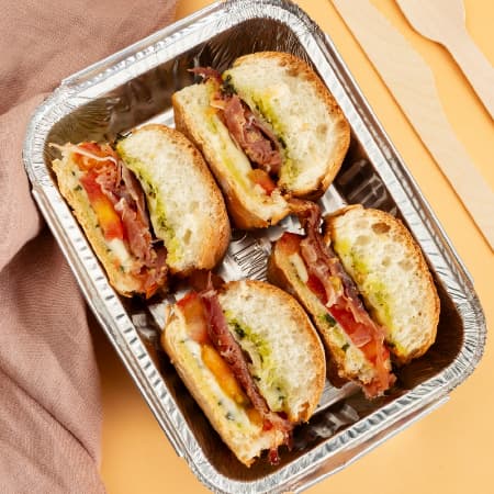 Sandwiche Serrano con Mozzarella