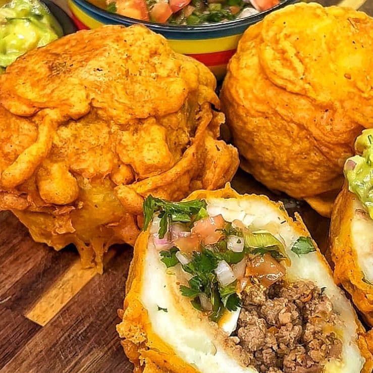 Papa Rellena de Pollo