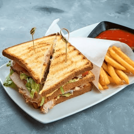 Sándwich con Papas