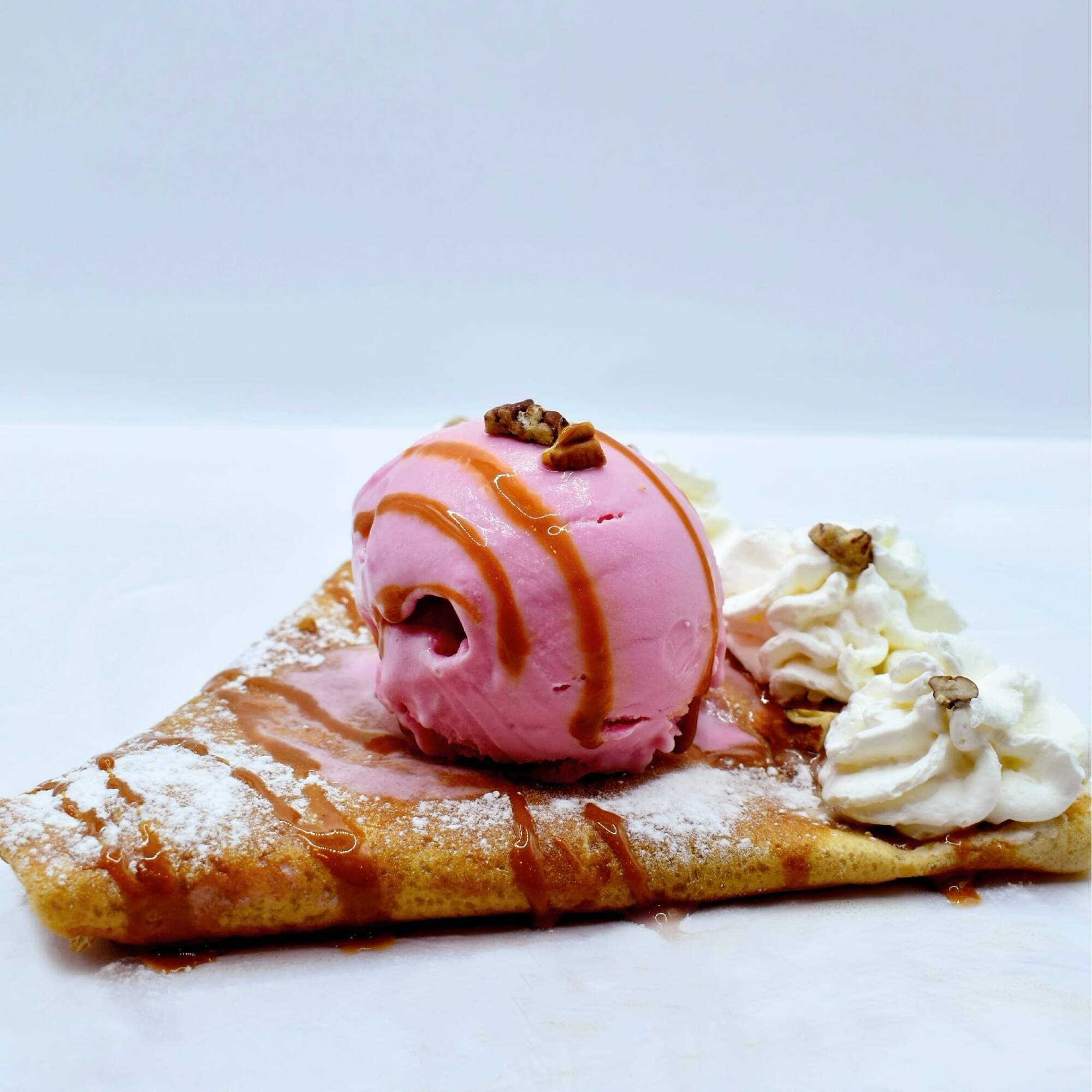 Crepa Dulce de 2 Ingredientes con Helado