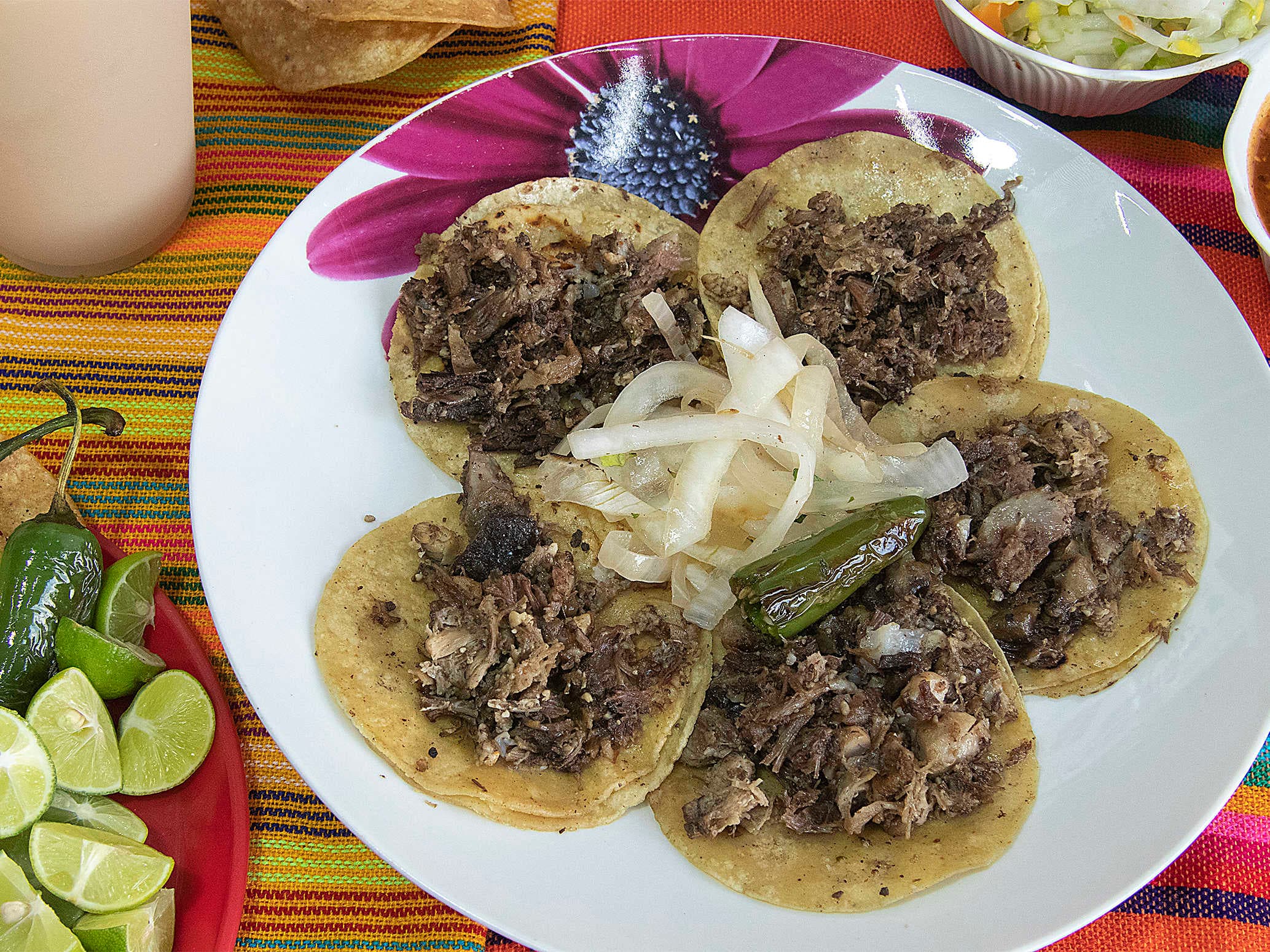 Combo 5 Tacos  + 1/2 litro de agua fresca