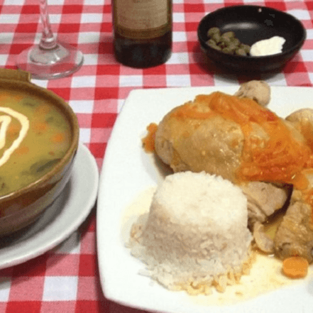 Ajiaco con pollo