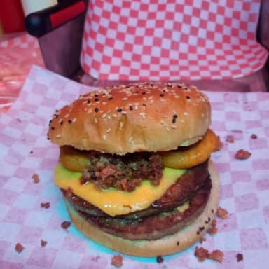 Western Bacon Doble Con Papas