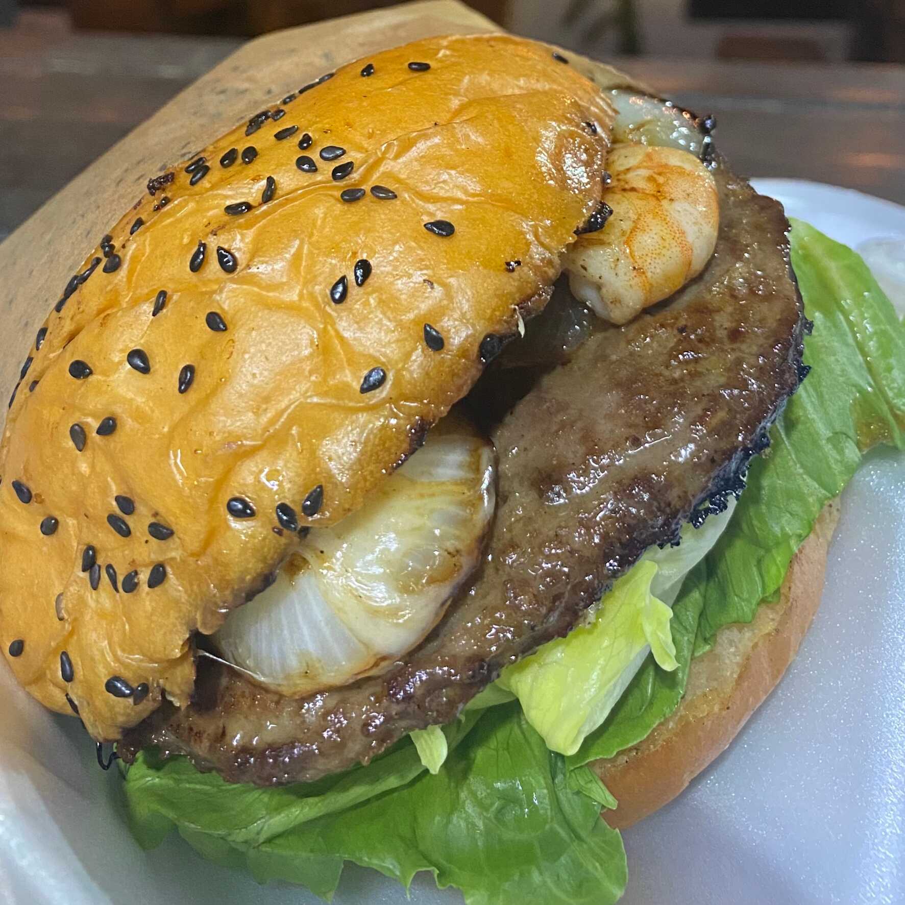 Hamburguesa Mar y Tierra