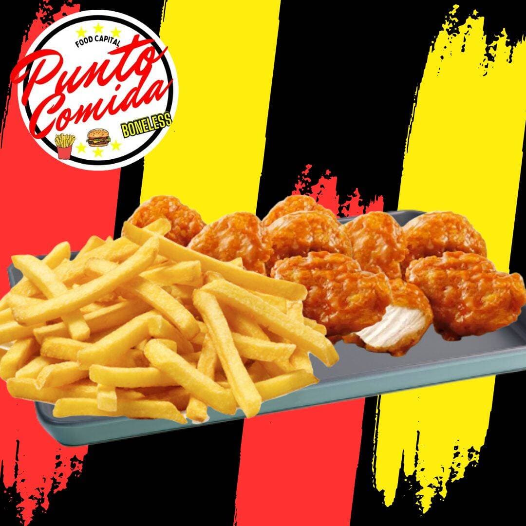 Grandes Boneless y Papas (Adulto)