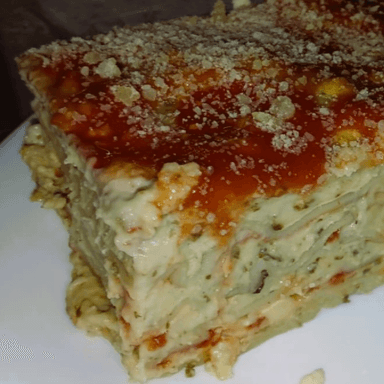 LASAÑA AL PESTO DE ALBAHACA