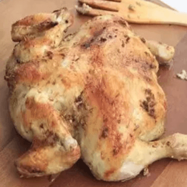 Gallina asada completa