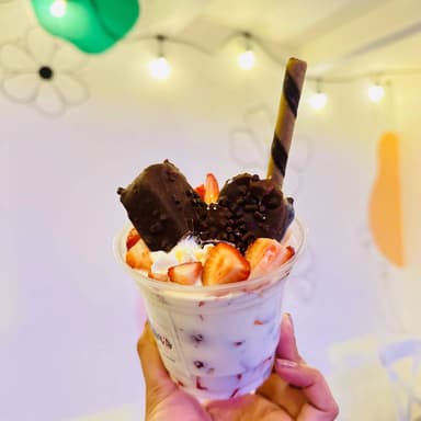 Fresas con crema