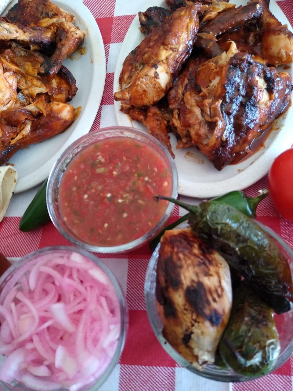 1/2 Pollo + Papa Asada