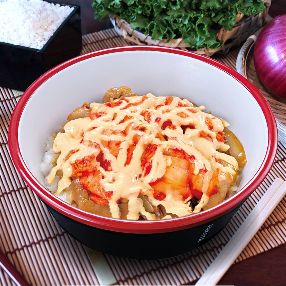 Pollo Donburi en Salsa de Ajo con Kimchi Mayonesa